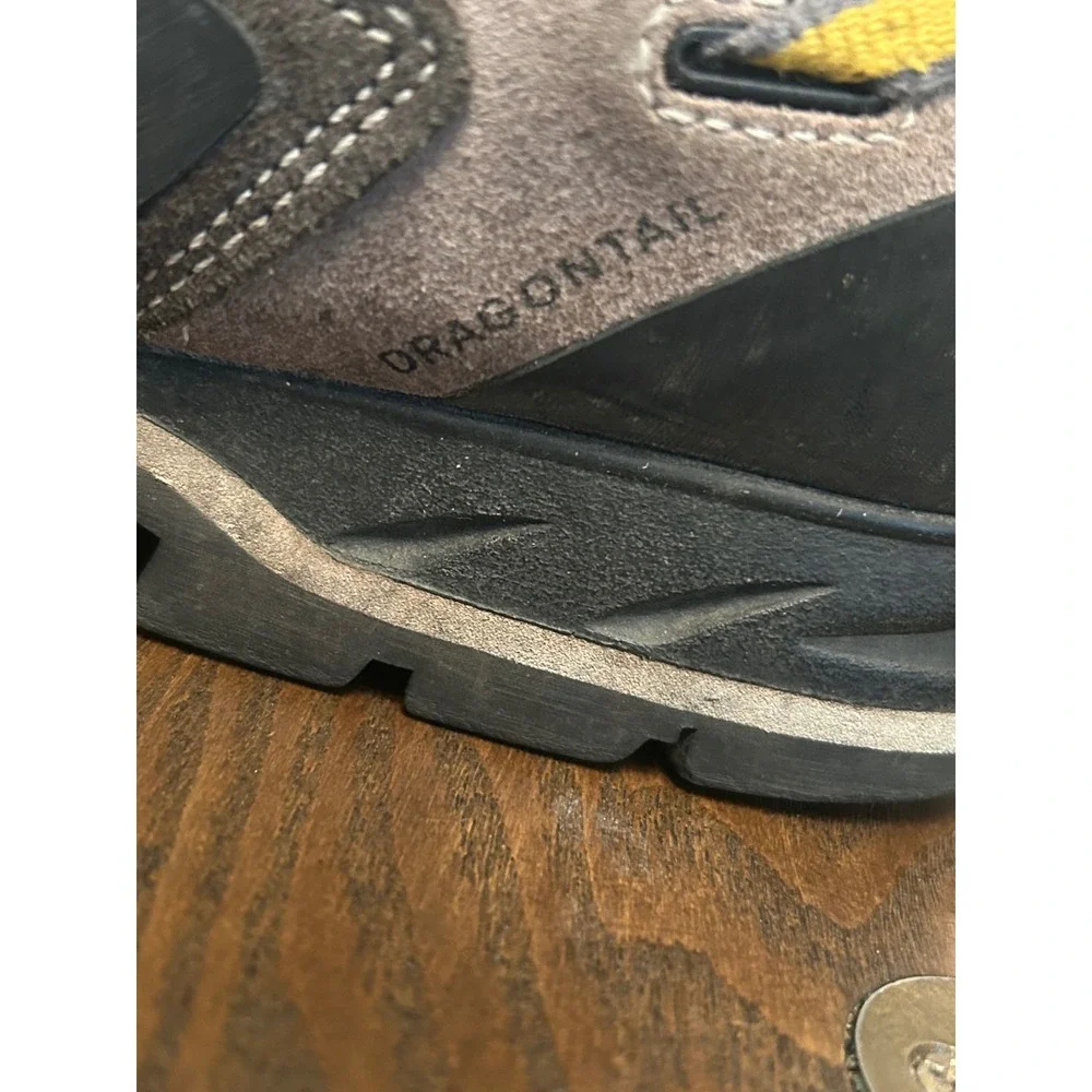 Garmont Dragontail Gore-Tex Hiking Shoes Men's Size 11.5 Gray & Yellow leather